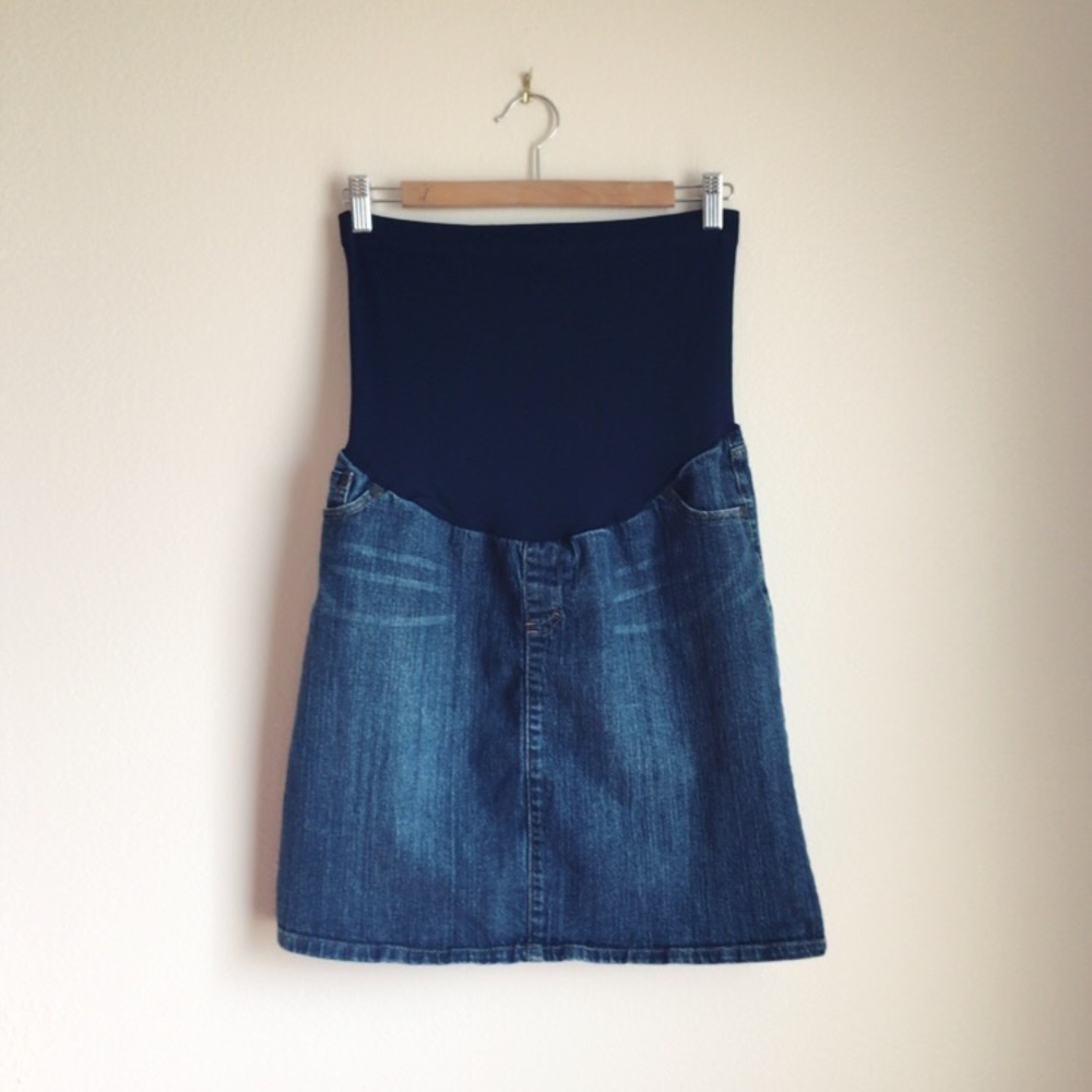 Maternity Denim Skirt